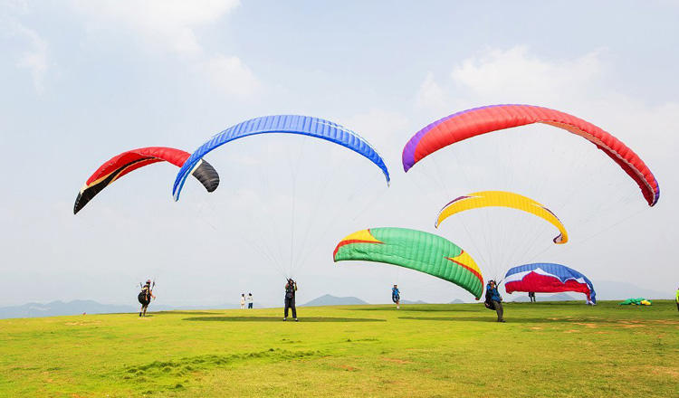 浙江杭州富阳永安山中国滑翔伞基地双人滑翔伞体验订金券